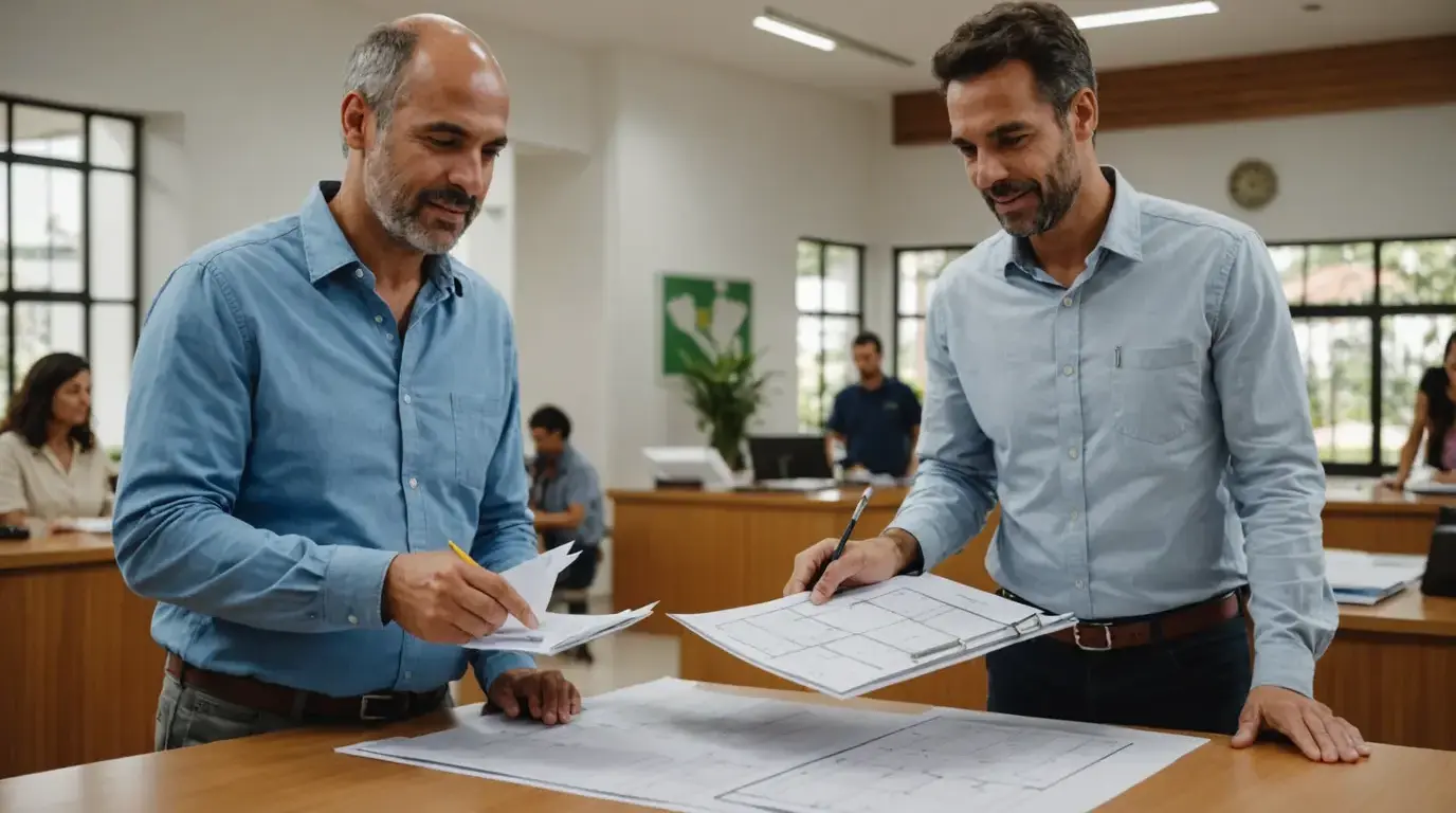 Entrega de projeto para o alvará de construção