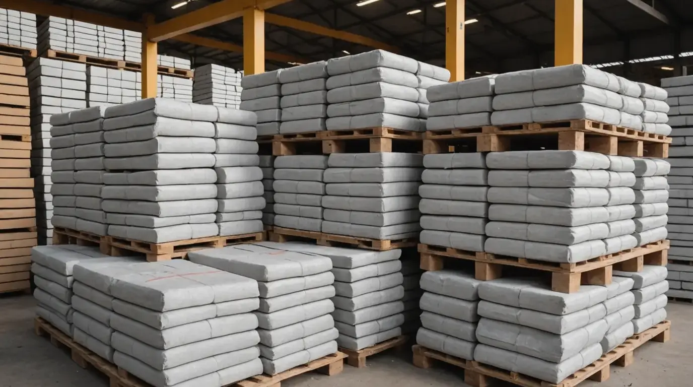 Materiais de construção em uma loja