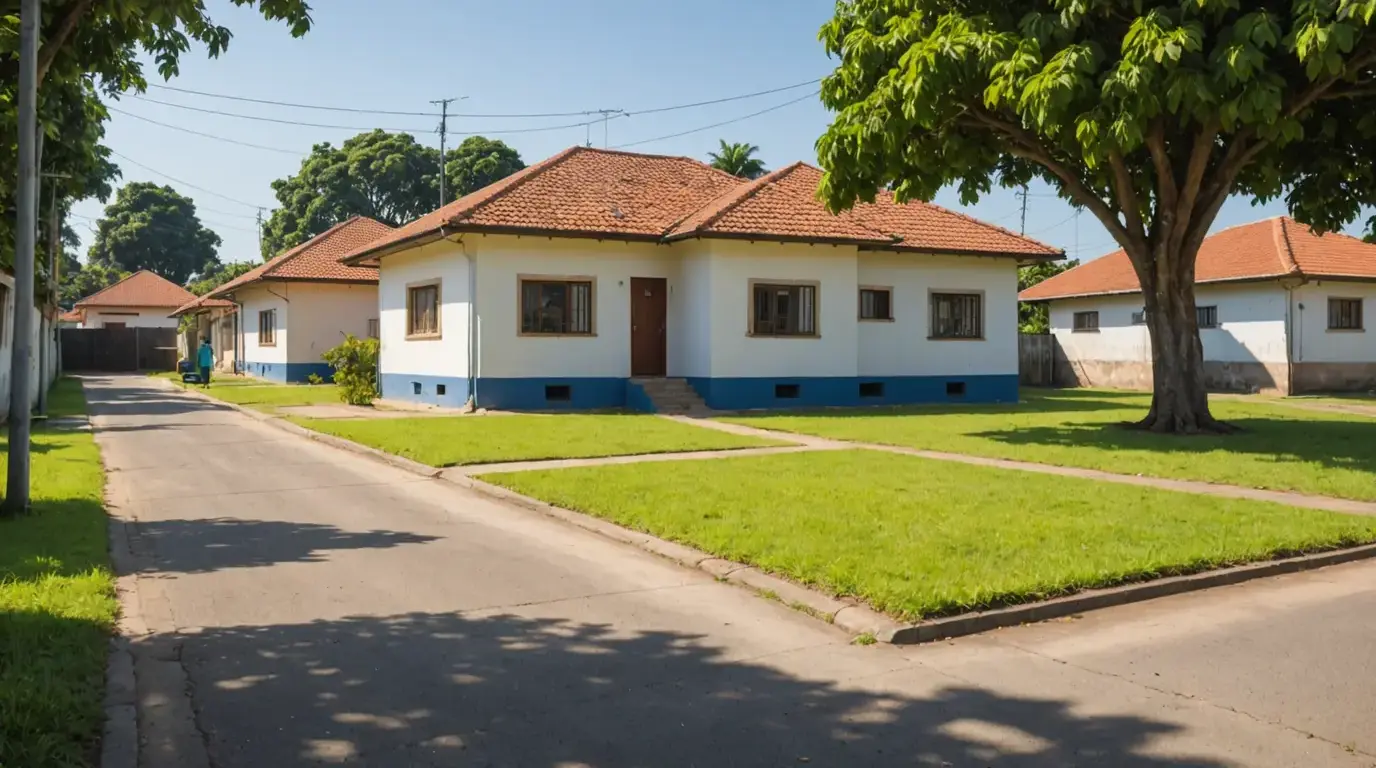 Terreno vazio pronto para construir